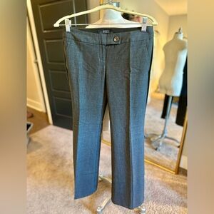Body by Victoria charcoal grey THE KATE FIT Pleated pants sz 0 short
